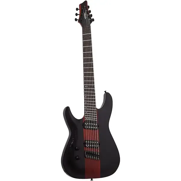 Электрогитара Schecter C-7 Multiscale Rob Scallon Left-Handed Satin Dark Roast