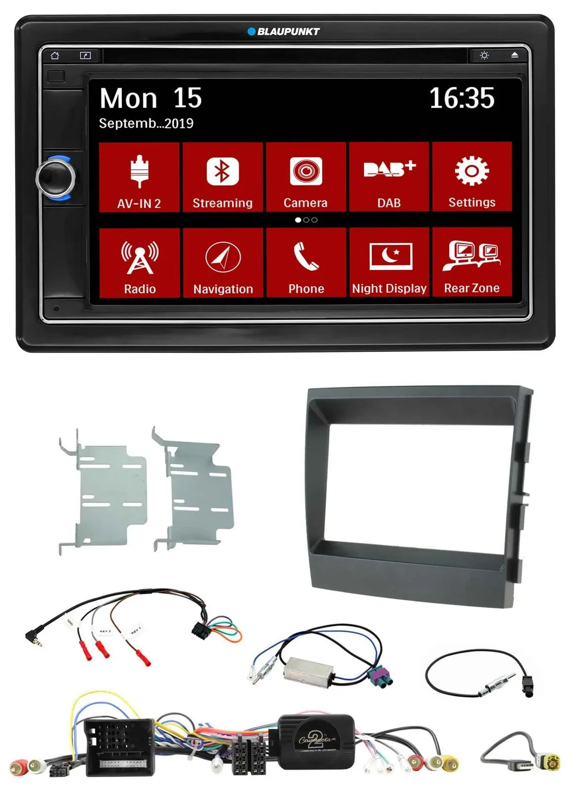 Blaupunkt Bluetooth DAB 2DIN USB DVD Lenkrad Autoradio für Porsche Panamera 2009