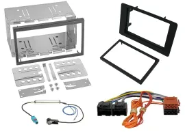 Einbauset Doppel DIN Autoradio für Saab 9-5 YS3E Facelift 2005-2011