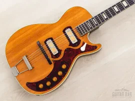 1959 Harmony Stratotone Jupiter H49 Vintage Electric Guitar, DeArmond Gold Foil