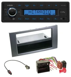VDO AUX 1DIN MP3 USB Autoradio für Ford Fiesta Focus 04-08 anthrazit