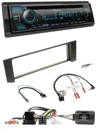 Автомагнитола для Audi A4 (2000–2009) Kenwood Bluetooth, USB, CD, DAB, ISO Fakra, поддержка кнопок на руле