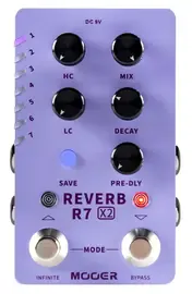 Педаль эффектов для электрогитары Mooer R7 Reverb X2