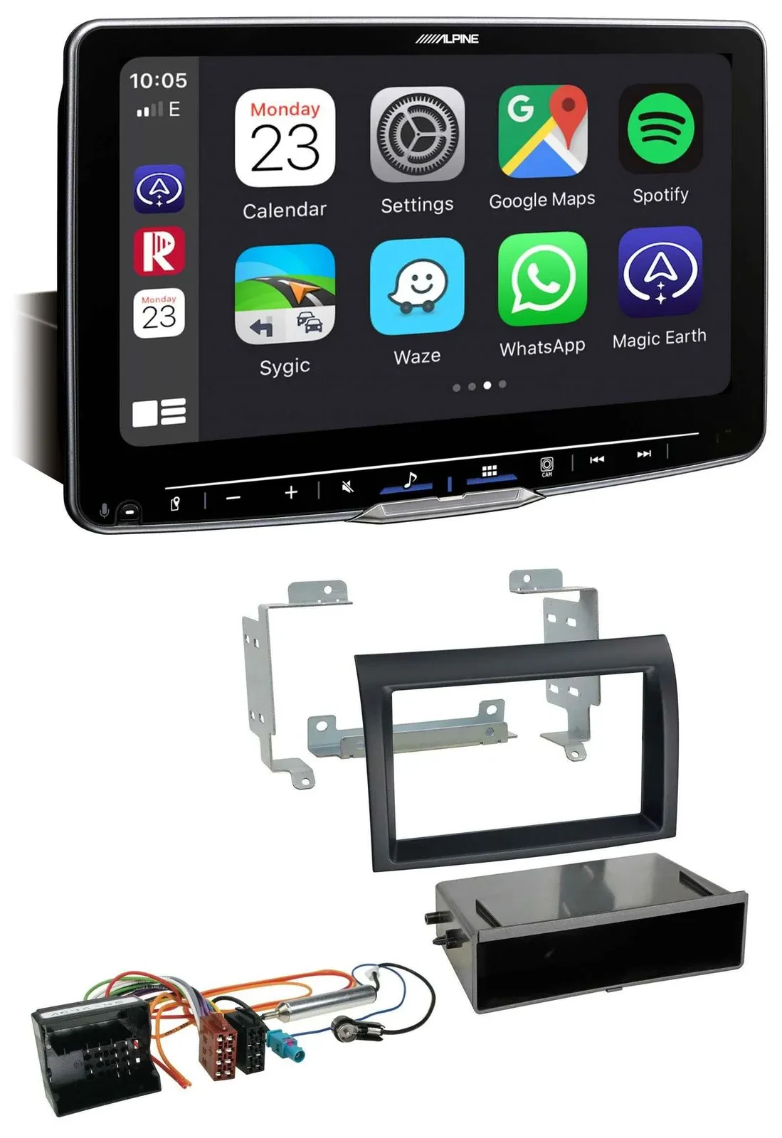 Alpine Bluetooth MP3 USB DAB Autoradio für Citroen Jumper Quadlock 06-11 schwarz