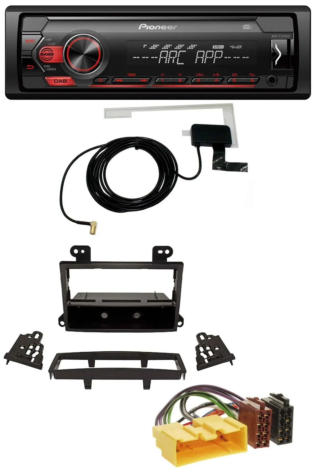 Автомагнитола для Mazda MPV (2000–2006) Pioneer 1-DIN, USB, DAB, MP3, AUX