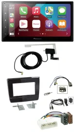 Pioneer USB Bluetooth DAB MP3 2DIN Autoradio für Isuzu D-Max 2020 2021 Klavierla