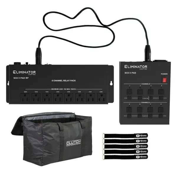 Eliminator Lighting SC8 II PAD SYSTEM Analog On/Off Lighting Controller w Bag