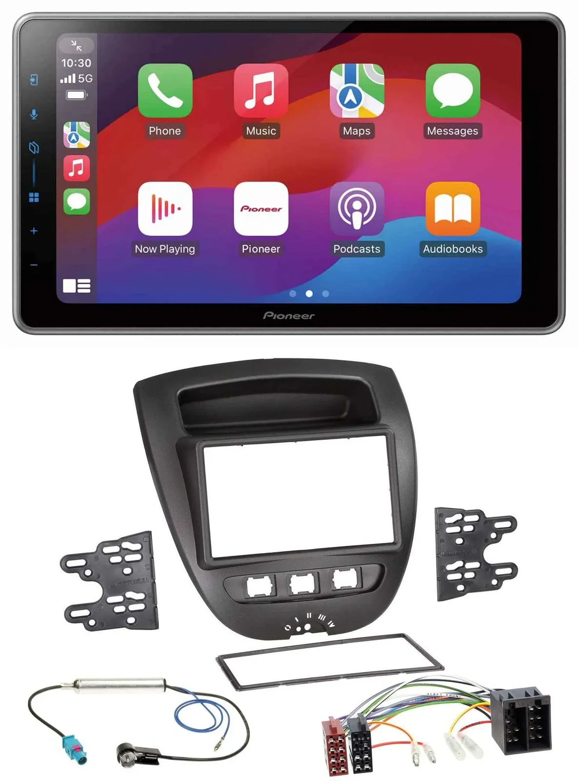 Pioneer MP3 USB DAB Bluetooth 2DIN Autoradio für Toyota Aygo Peugeot 107 Citroen