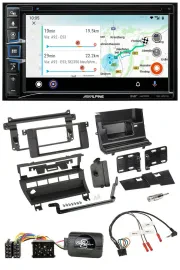 Alpine Bluetooth TMC USB DAB 2DIN Lenkrad Navigation für BMW 3er 1999-2006 5 Sch