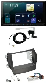 Pioneer 2DIN DAB USB MP3 Bluetooth Autoradio für Hyundai Santa Fe ab 12 ohne Nav