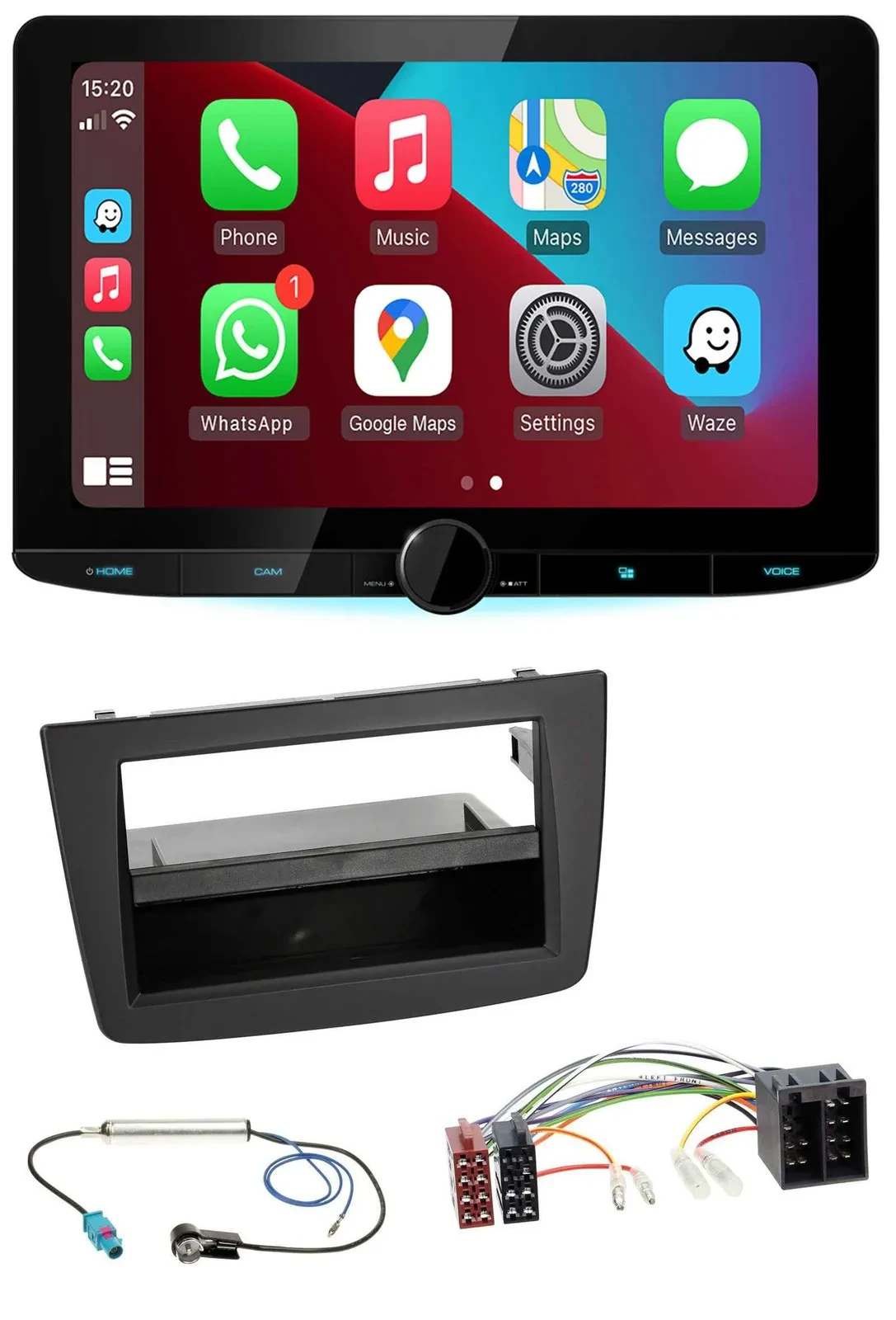 Kenwood MP3 USB DAB Bluetooth Autoradio für Alfa Romeo Mito 955 08-14 ISO schwar