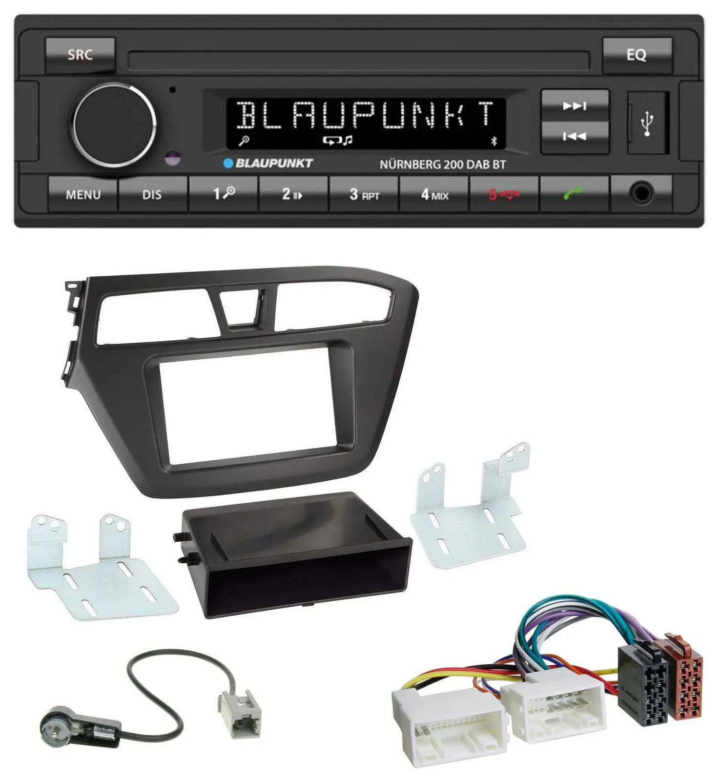 Blaupunkt USB DAB MP3 Bluetooth Autoradio für Hyundai i20 (2014-2020)
