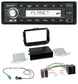 Автомагнитола для Alfa Romeo Giulietta Continental 1 DIN, MP3, AUX, USB, DAB, ISO