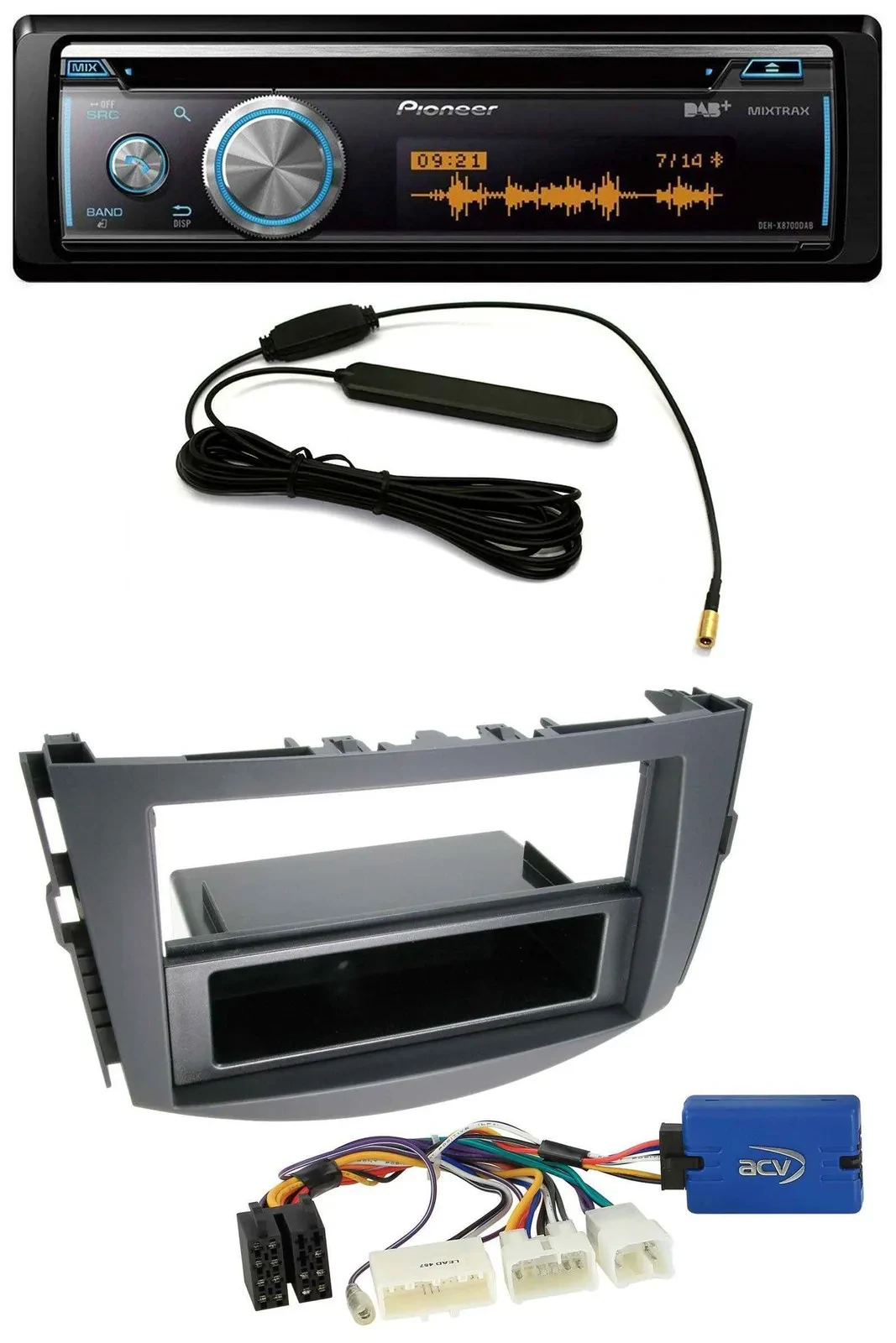 Автомагнитола для Toyota RAV4 (2011–2013) Pioneer CD, USB, Bluetooth, DAB, MP3, 28-pin