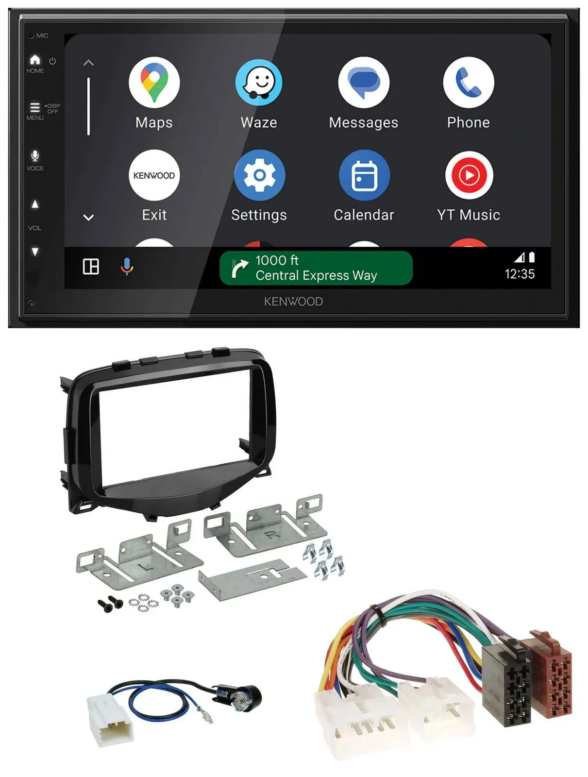 Kenwood DAB Bluetooth USB MP3 2DIN Autoradio für Toyota Aygo (2014-2021)