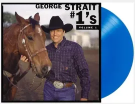 Виниловая пластинка George Strait - #1's Vol. 1 [Blue Vinyl] NEW Sealed Vinyl