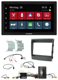 Blaupunkt Lenkrad Bluetooth DAB 2DIN USB Autoradio für Porsche Panamera 09-16 In