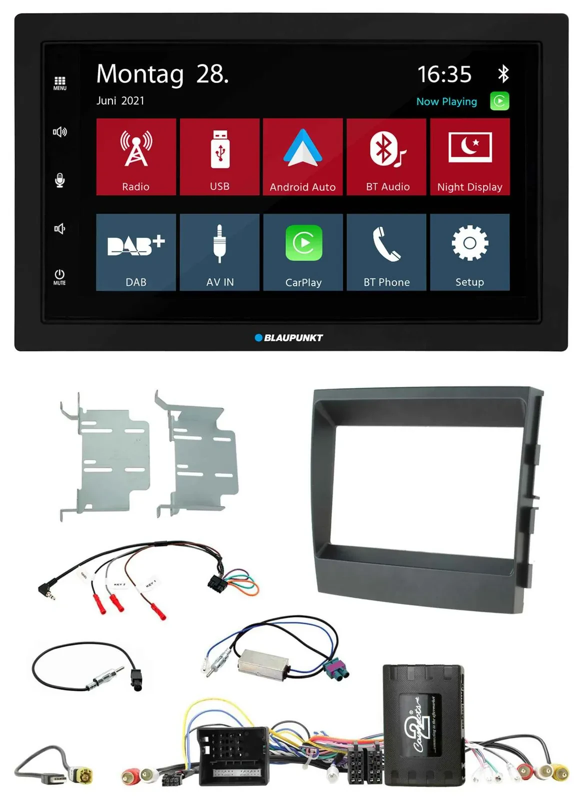 Blaupunkt Lenkrad Bluetooth DAB 2DIN USB Autoradio für Porsche Panamera 09-16 In