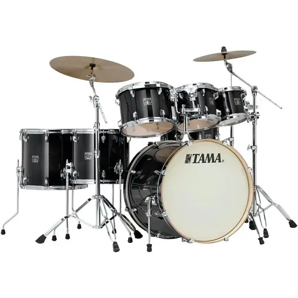 Tama Superstar Classic Custom 7-Piece Shell Pack Transparent Black Burst