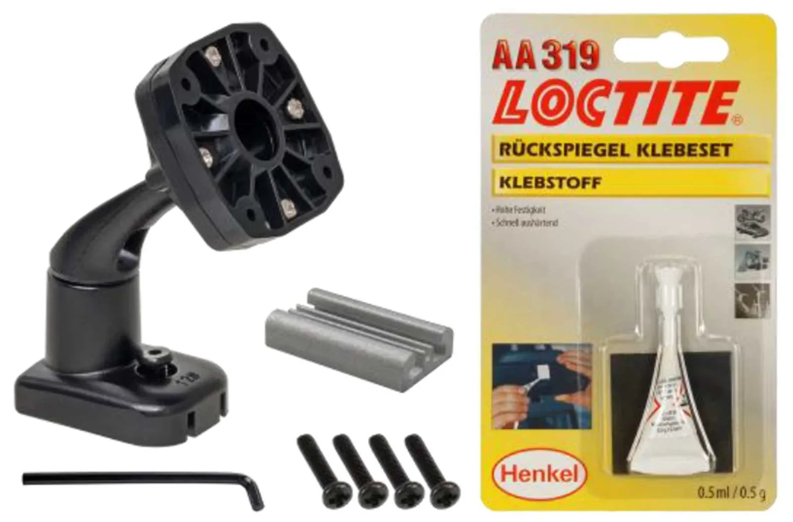 Alpine KTE-DME-UNI-W Halterung für den digitalen Rückspiegel DME-R1200