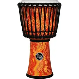 Джембе LP World 10 inch Rope Tuned Circle Djembe Orange Marble