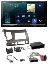 Автомагнитола Pioneer 2-DIN Bluetooth USB DAB для Honda Civic Hybrid FD3 (2006–2010)