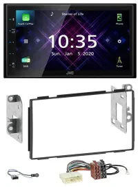 JVC DAB 2DIN MP3 Bluetooth USB Autoradio für Nissan Qashqai 2007-2013