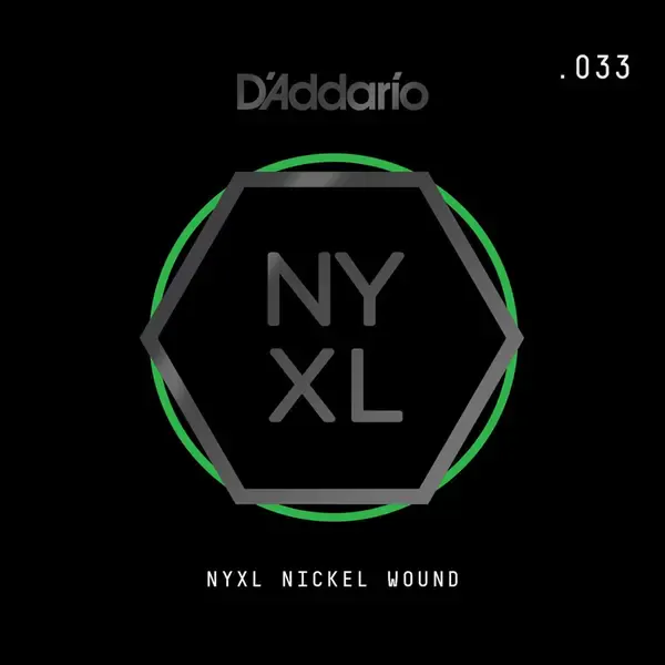 Струна одиночная D'Addario NYNW033 NYXL Nickel Wound Single 033