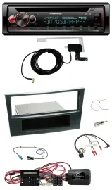 Автомагнитола Pioneer DAB, CD, USB, Bluetooth для Opel Corsa D (2009–2014), черный