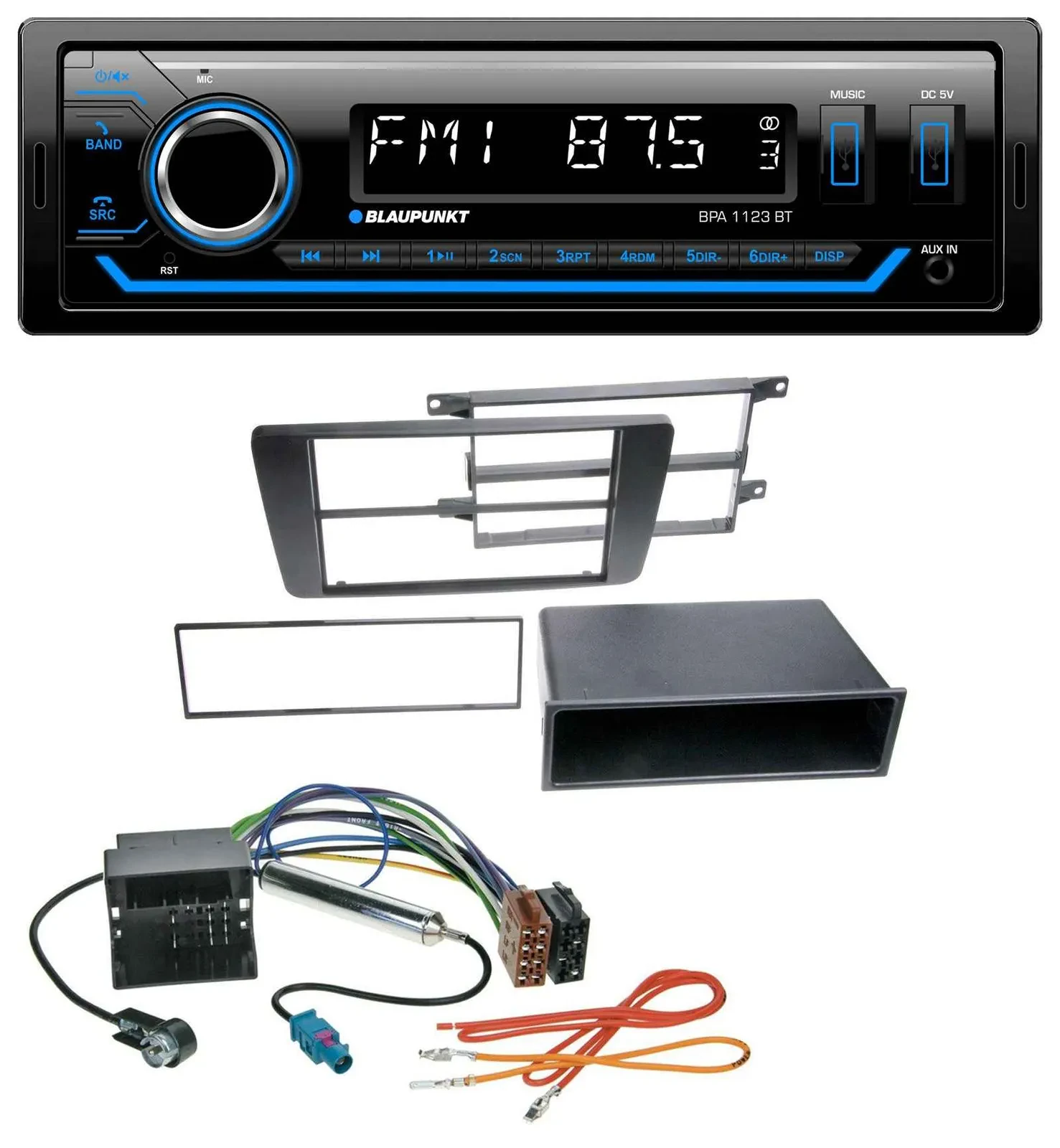 Blaupunkt MP3 Bluetooth USB AUX Autoradio für Skoda Octavia II 2004-2013 Yeti ab