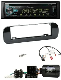 Pioneer DAB Lenkrad CD USB Bluetooth Autoradio für Fiat Panda 12-20 schwarz glän