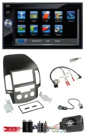 Blaupunkt SD USB TMC Bluetooth 2DIN Lenkrad Navigation für Hyundai i30 ab 2009
