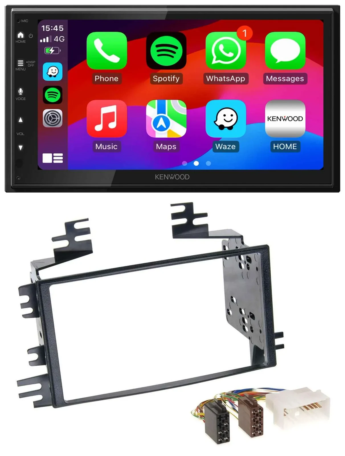 Kenwood MP3 USB DAB 2DIN Bluetooth Autoradio für Kia Rio Rio5 Sportage Hyundai A