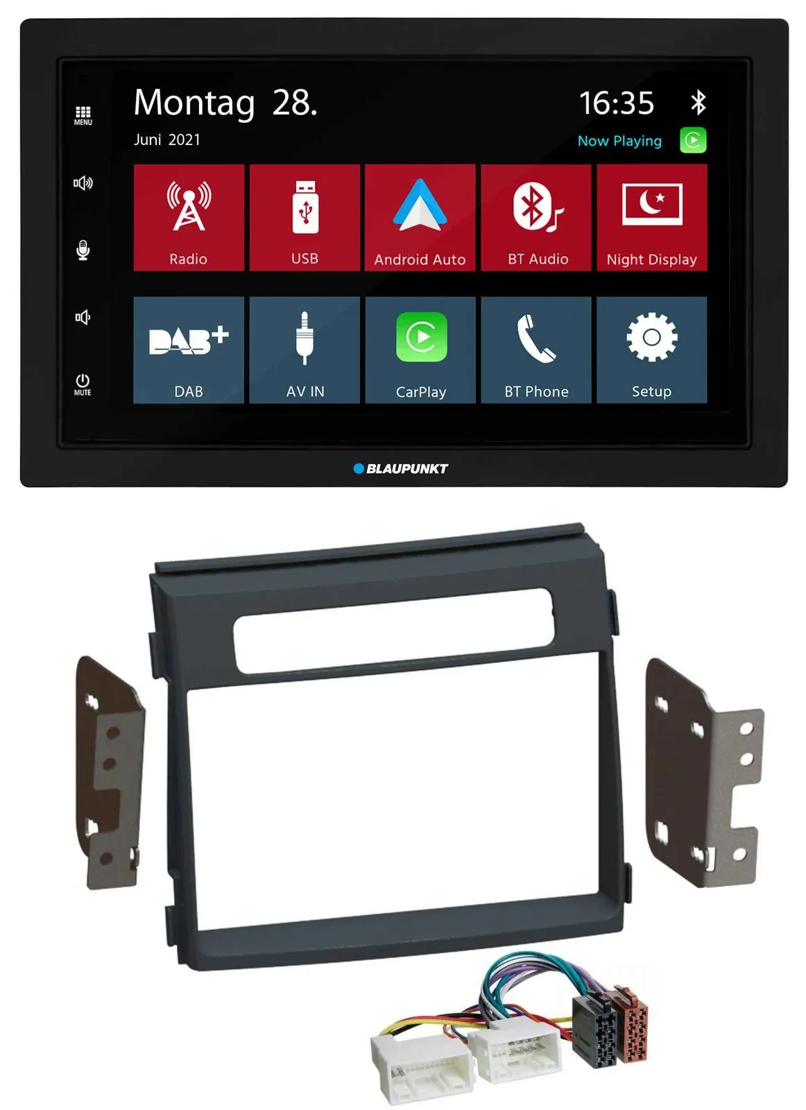 Blaupunkt MP3 Bluetooth DAB 2DIN USB Autoradio für Kia Soul AM Facelift 11-14