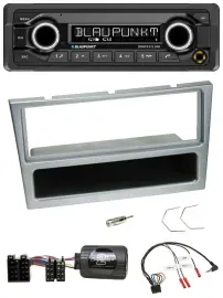 Blaupunkt Bluetooth DAB Lenkrad USB Autoradio für Opel Corsa C 2000-2004 silber