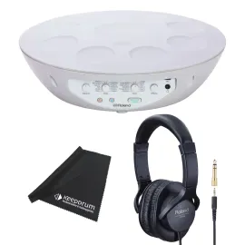 Roland MD-10 Digitale Handpan Mood-Pan mit RH-5 Kopfhörer und keepdrum Tuch