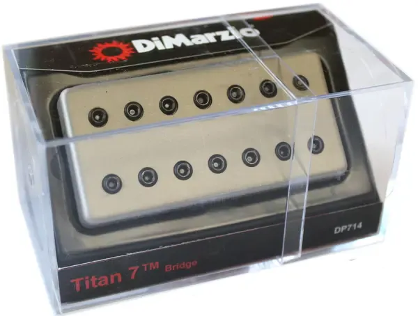 Звукосниматель для электрогитары DiMarzio DP714SNBK Titan 7 Bridge Nickel