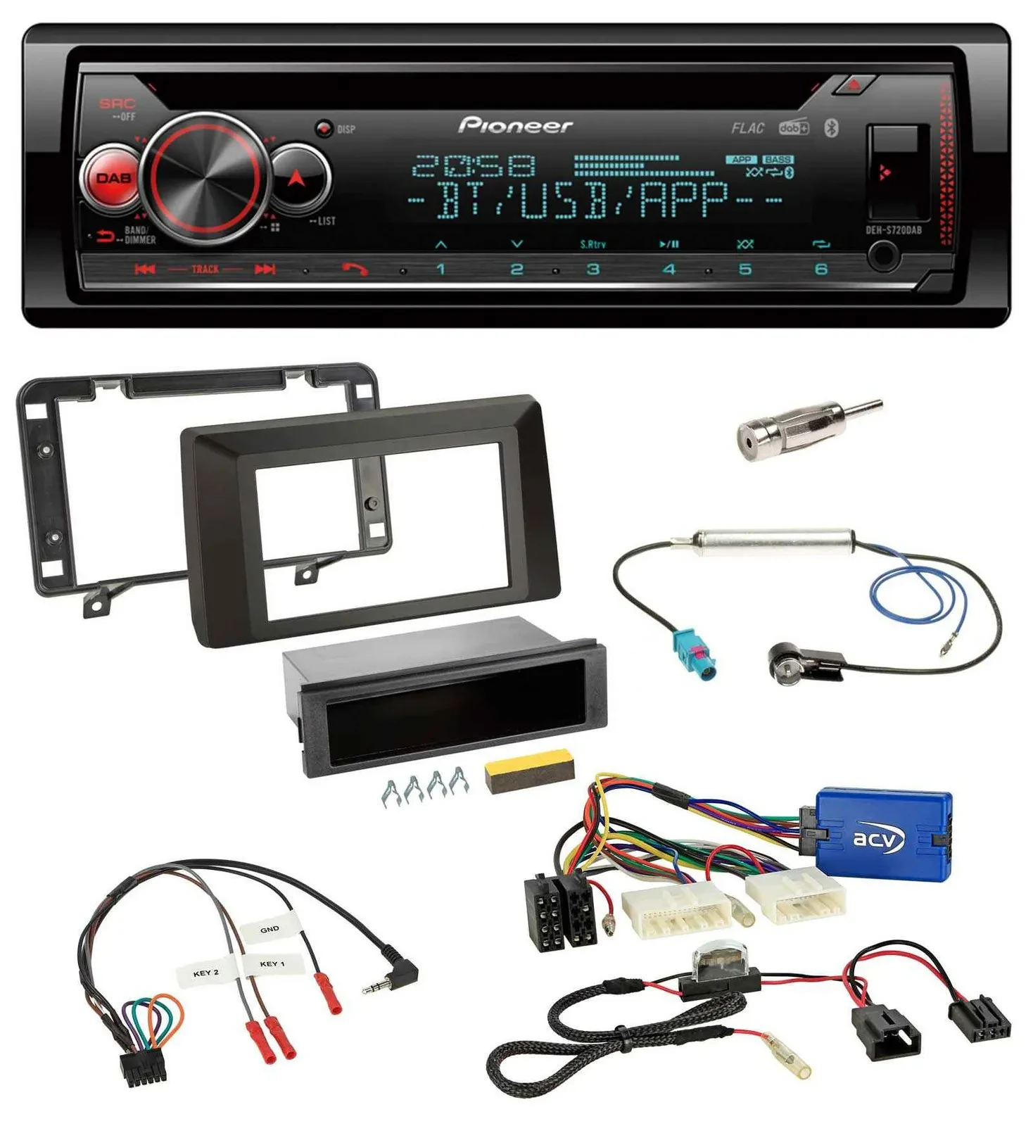 Автомагнитола Pioneer DAB, CD, Bluetooth, USB для Dacia Duster (с 2021)