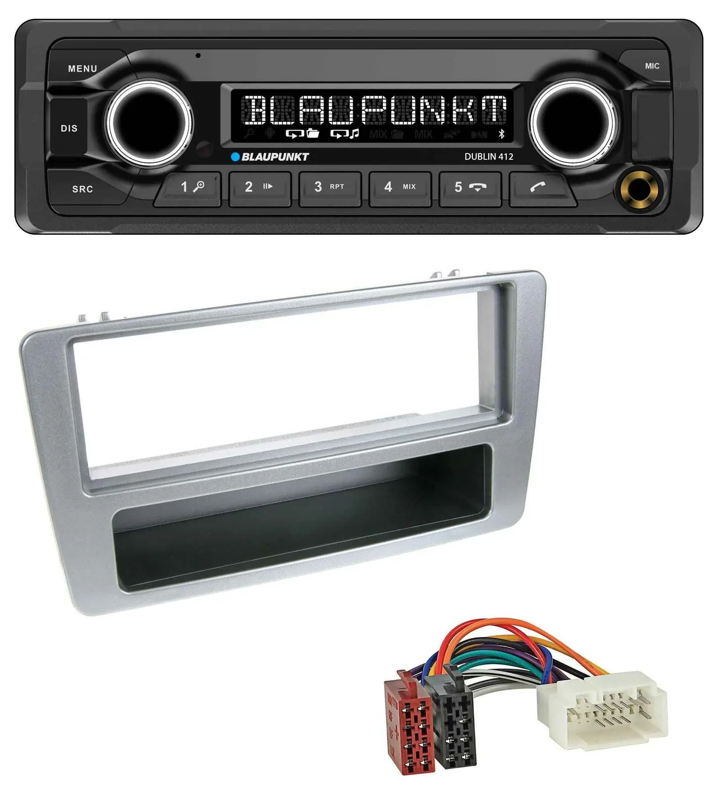 Blaupunkt MP3 Bluetooth USB AUX Autoradio für Honda Civic 01-03 silber man. Klim