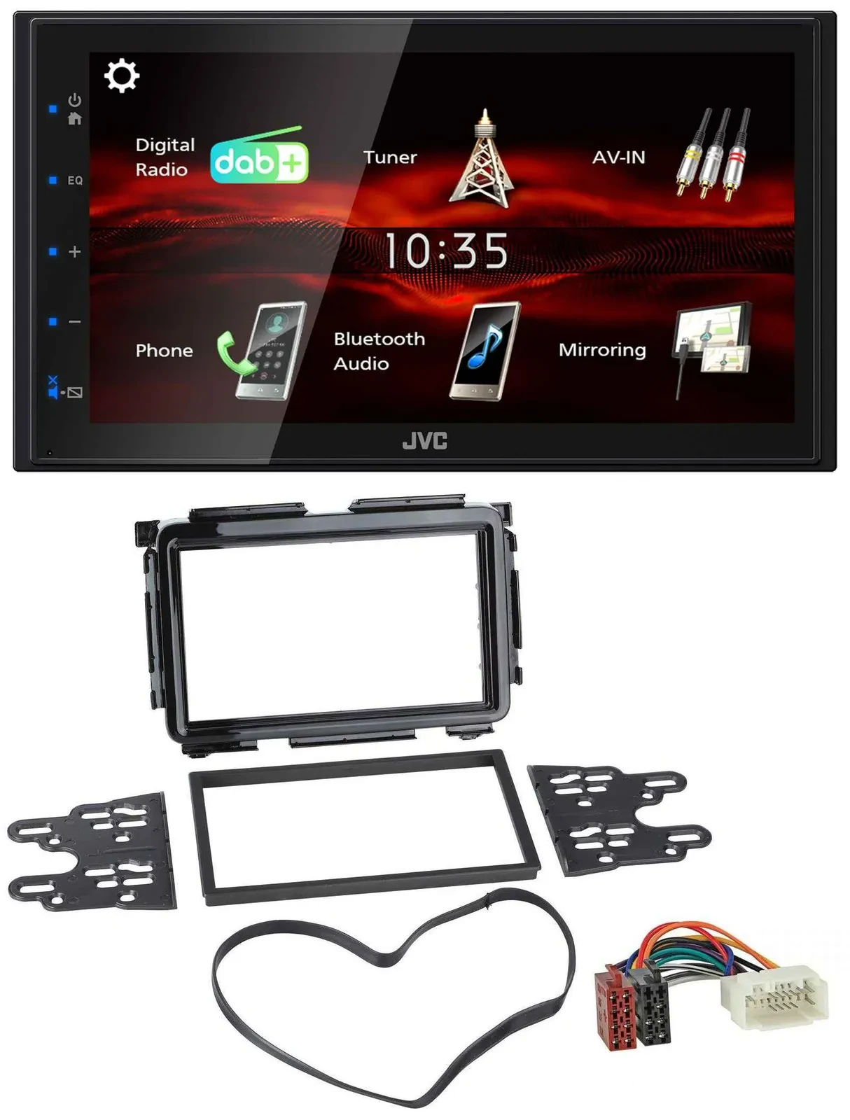 JVC USB Bluetooth MP3 DAB 2DIN Autoradio für Honda HR-V (RU, ab 2015)