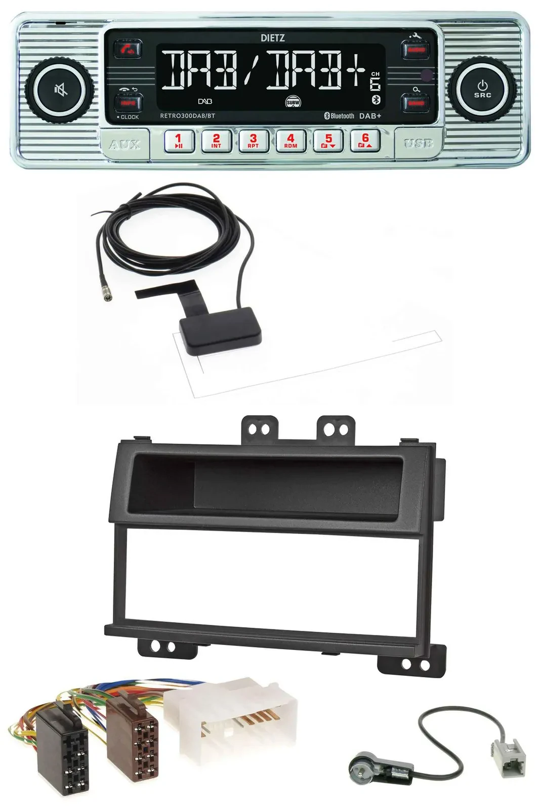 Dietz Bluetooth USB MP3 DAB Autoradio für Hyundai i20 (2008-2011)