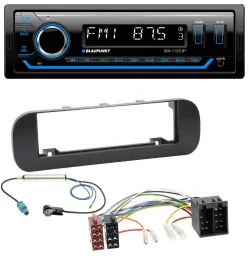Blaupunkt MP3 Bluetooth USB AUX Autoradio für Fiat Panda (ab 2012) - schwarz