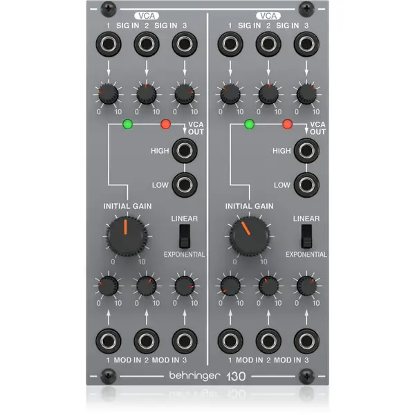 Модульный студийный синтезатор Behringer 130 DUAL VCA