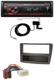 Pioneer 1DIN USB DAB MP3 AUX Autoradio für Honda Civic 04-06 autom. Klima schwar