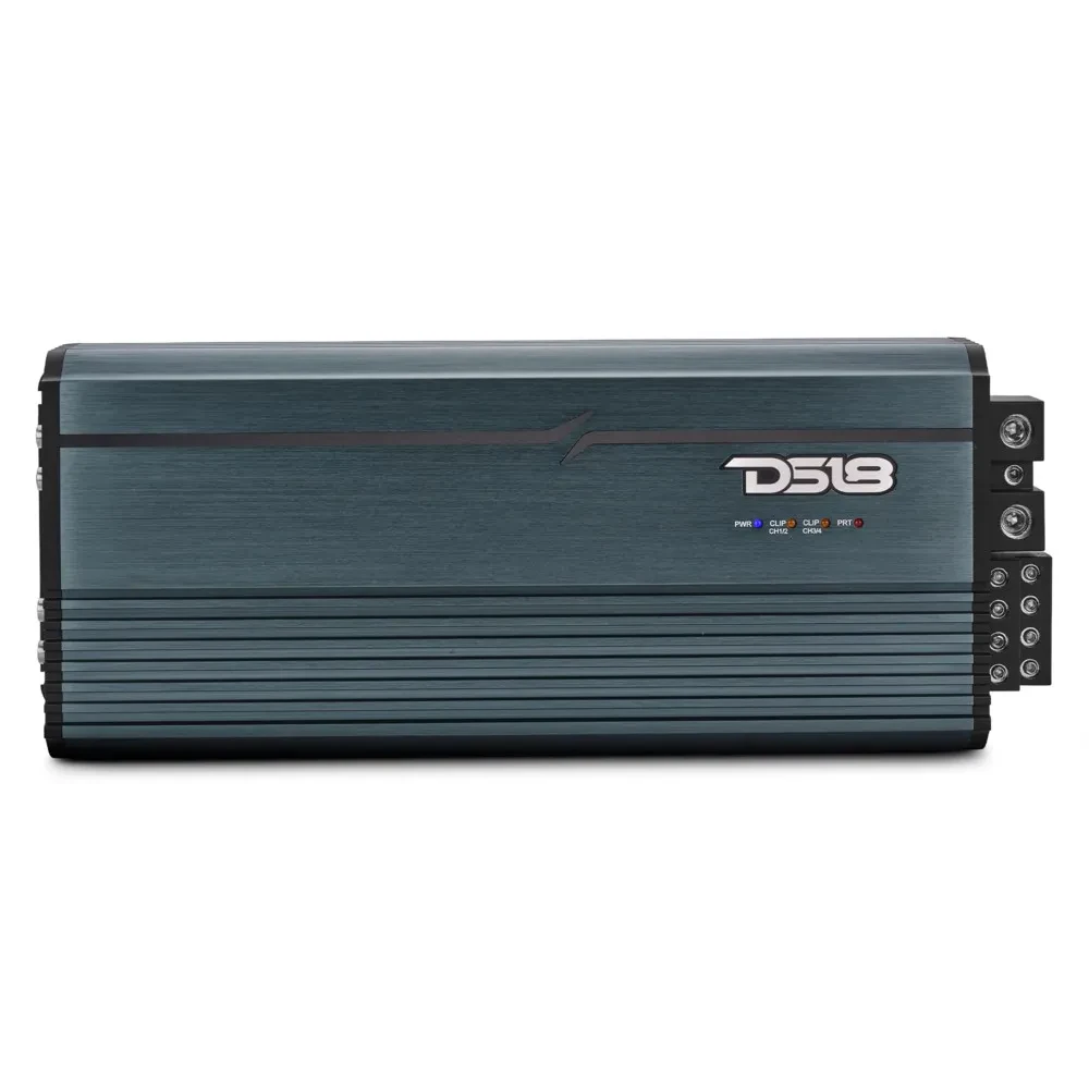 DS18 FRP4K4TI Class D 4-Channel Compact Car Amplfier (Titanium)