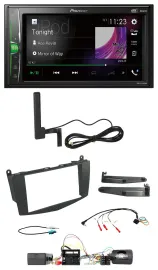 Pioneer MP3 DAB Lenkrad 2DIN Bluetooth Autoradio für Mercedes C W204 Aktivsystem