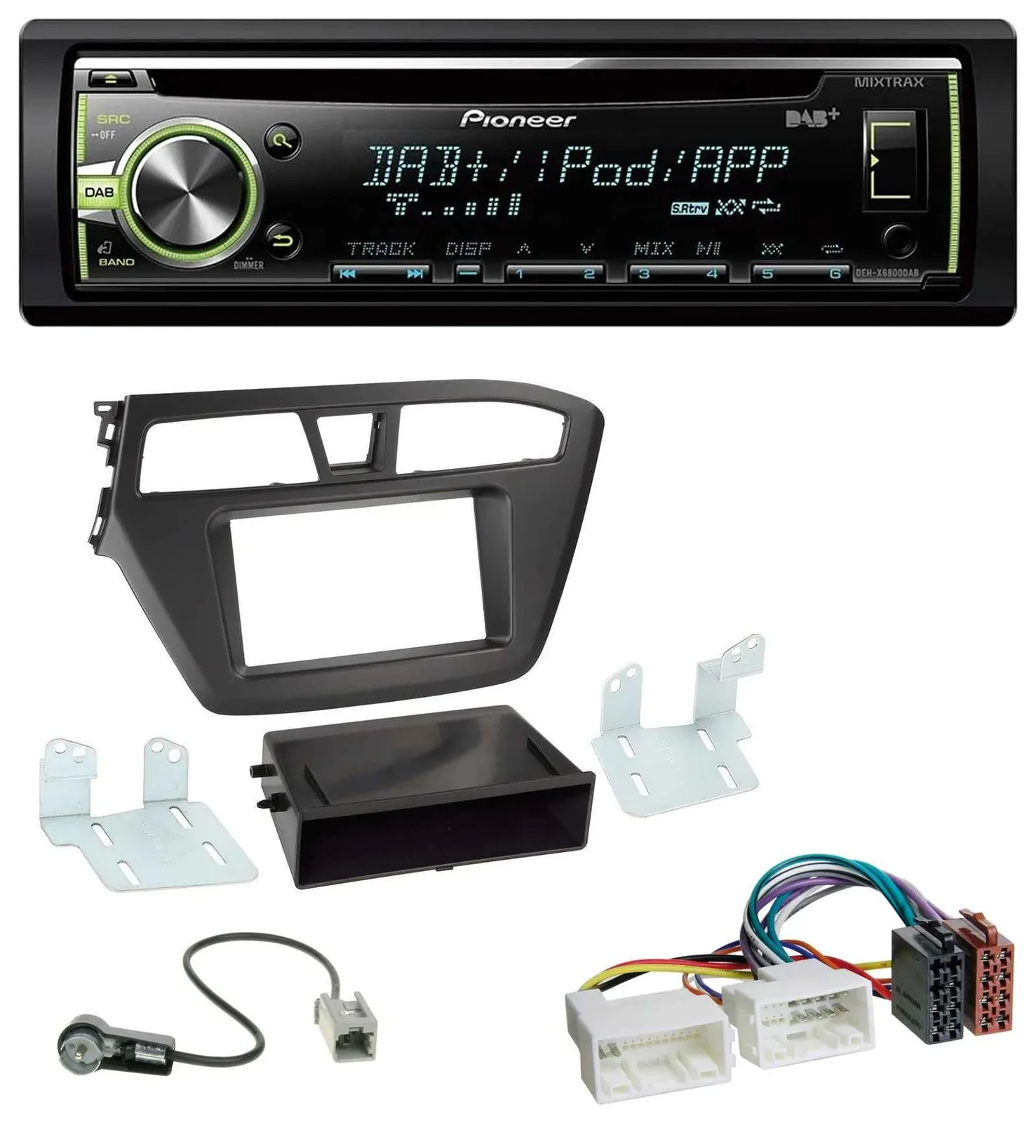 Pioneer DAB USB MP3 AUX CD Autoradio für Hyundai i20 (2014-2020)