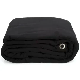 Backdrop 300x300cm B1 Zertifiziert Schwer Entflammbar Schwarz Bühnenverkleidung