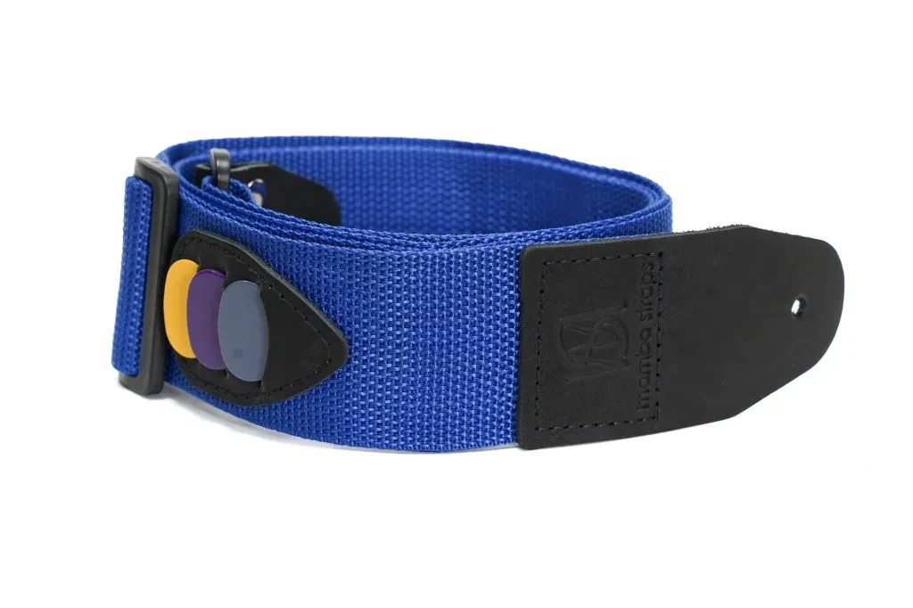 Ремень для гитары Mamba straps MB5030-118 Bright blue