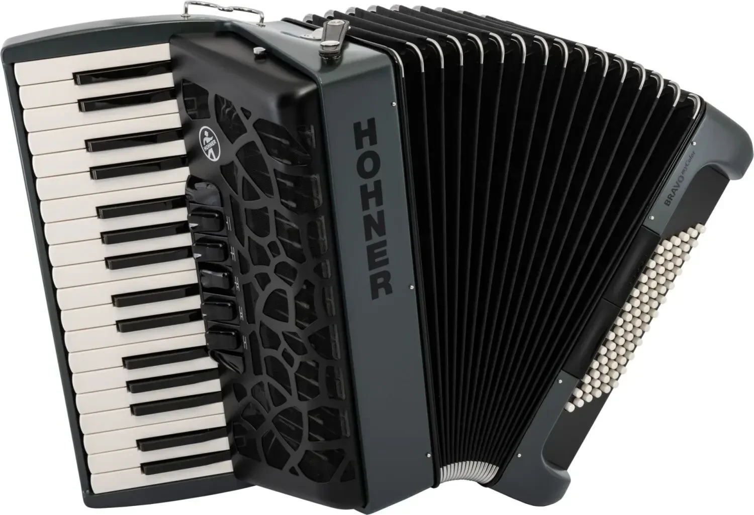 Hohner Bravo III 72 twilight myColor Akkordeon mit Gigbag  -  Aussteller